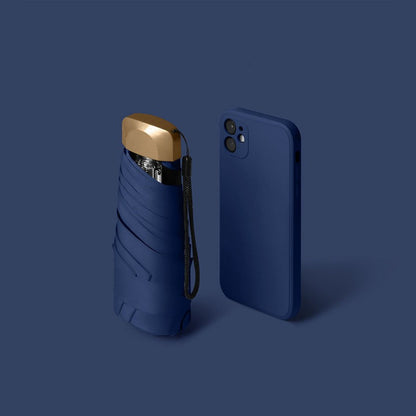 mini sun umbrella pocket rain umbrella vinyl folding UV ultraviolet